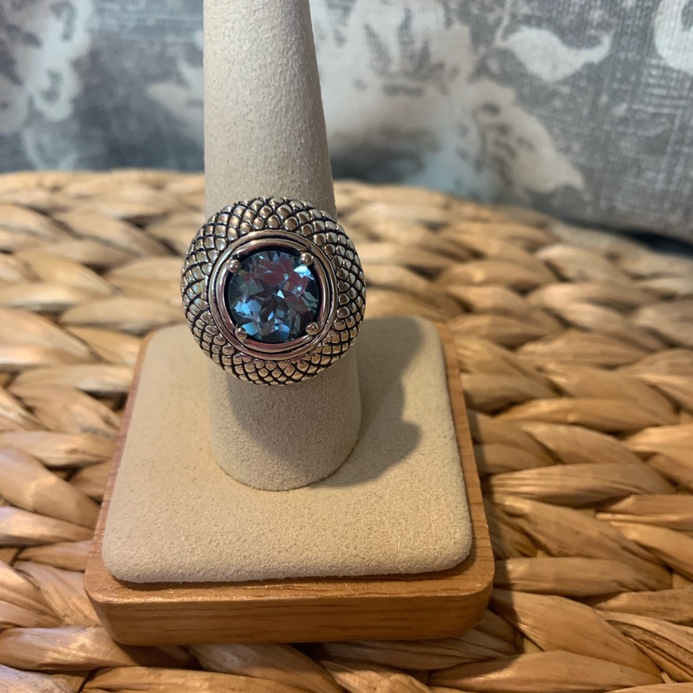 Sterling Silver Blue Topaz Ring